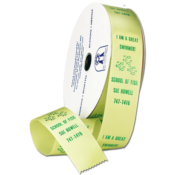 2" X 50 Yards Custom Award Ribbon Roll