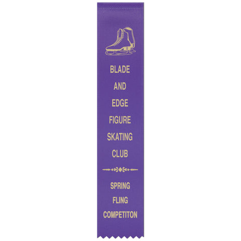 2" x 10" Custom Hemmed Top Award Ribbon