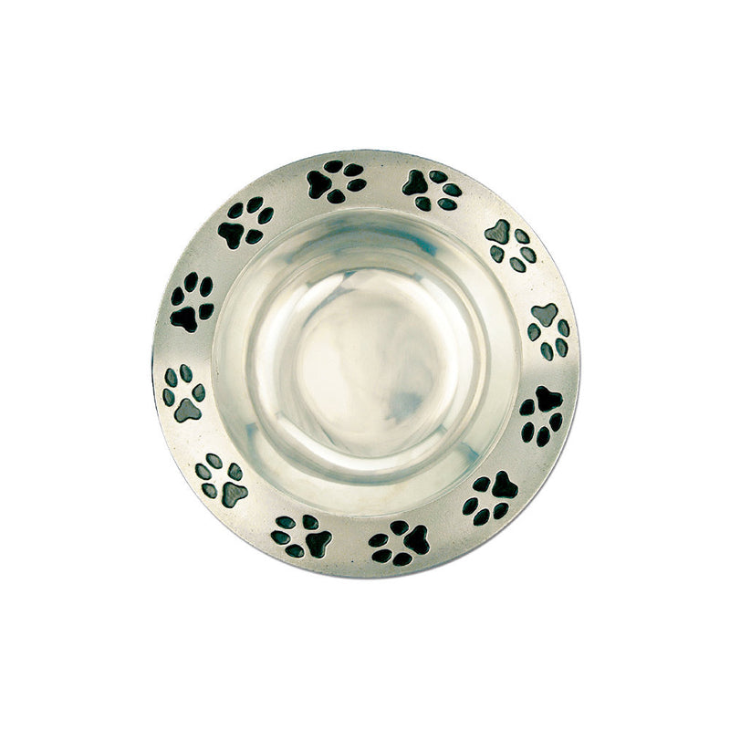 10-1/4" Paw Print Rim Pewtarex<sup>TM</sup>Award Bowl