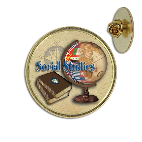 Social Studies Lapel Pin