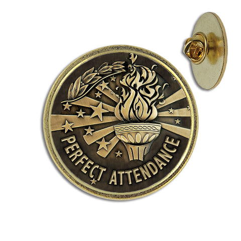 Perfect Attendance Lapel Pin