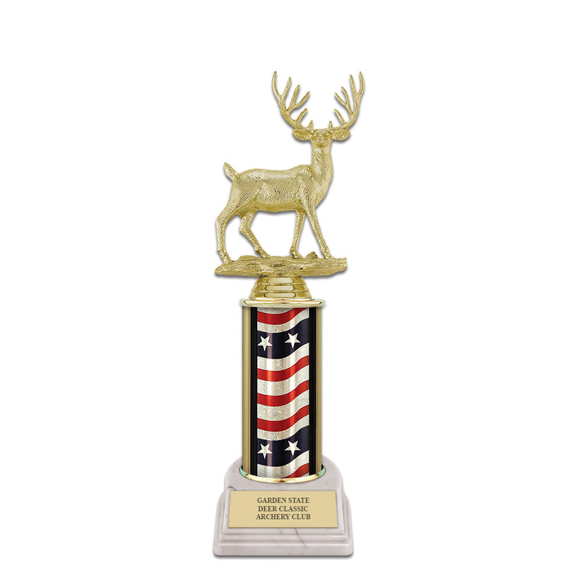 10" White Base Award Trophy