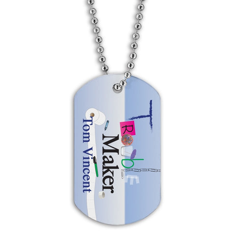 1-1/8" x 2" Custom Dog Tags