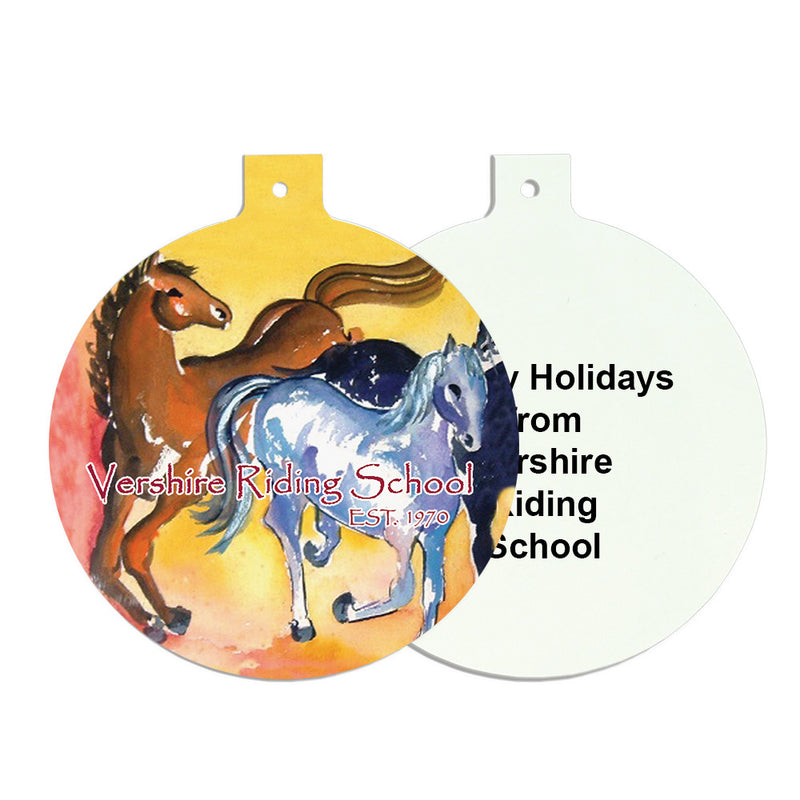 3" Ornament W/Double Sided Print