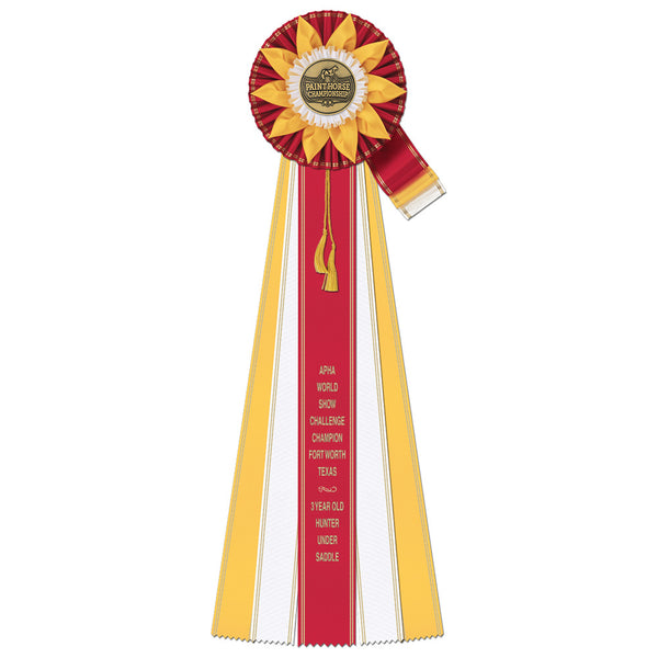 Jersey 5 Rosette Award Ribbon