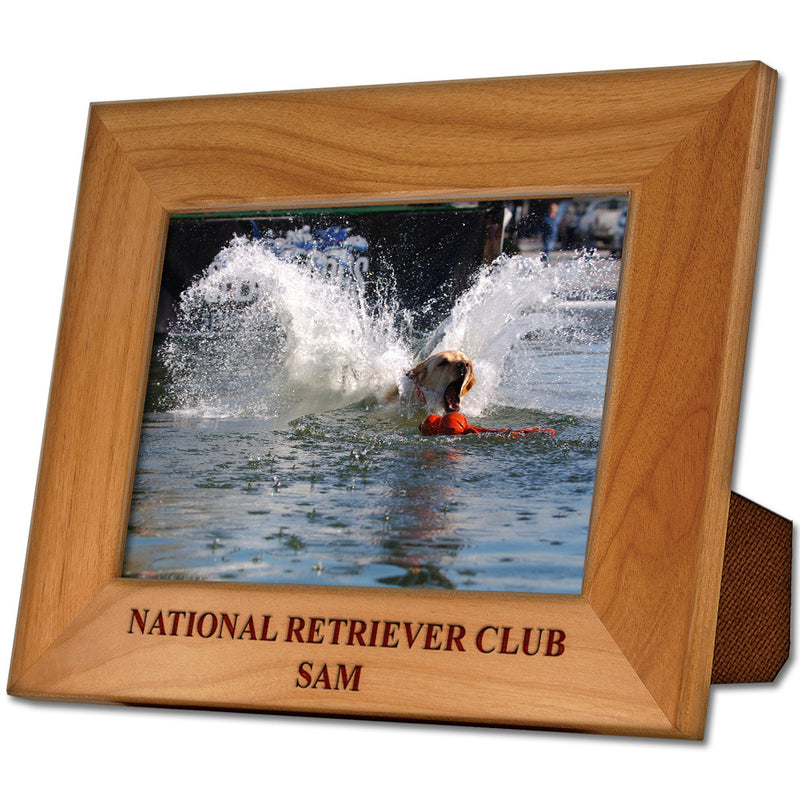 Red Alder Engraved Wooden Frame