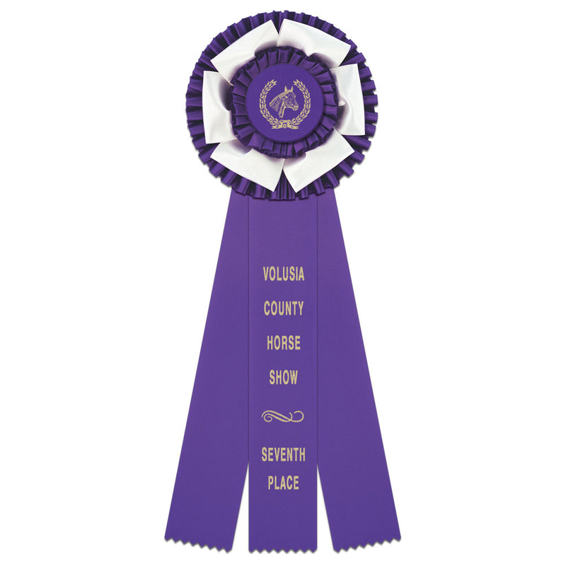 Dutchess 3 Rosette Award Ribbon