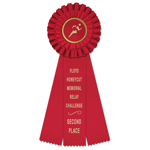 Luxury 3 Rosette Award Ribbon