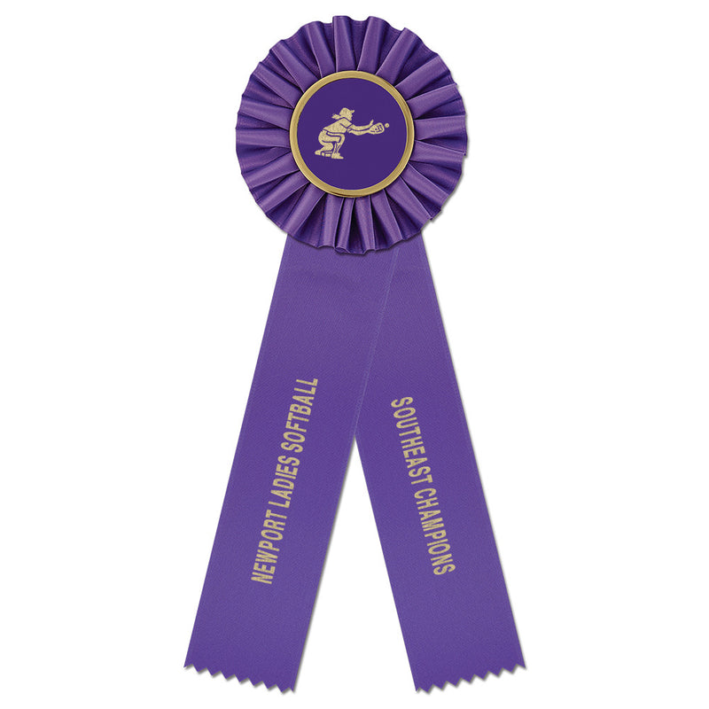 Ideal 2 Rosette Award Ribbon