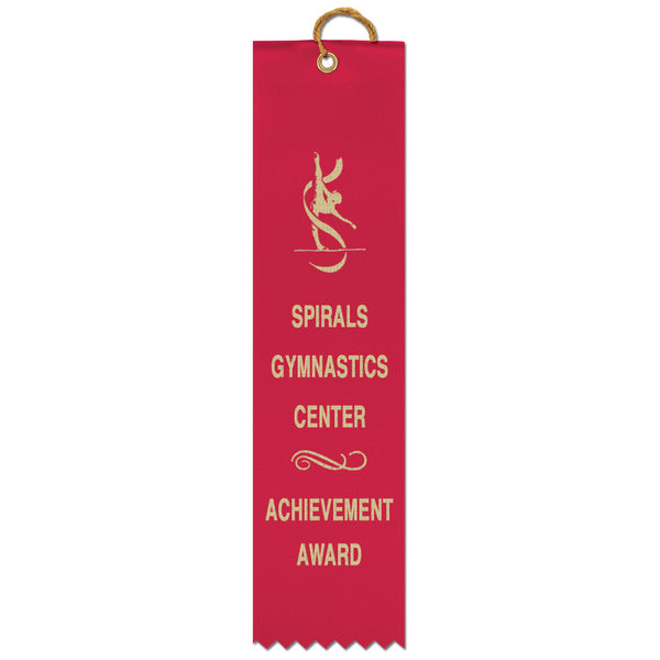 2-1/2" x 10" Custom Square Top Award Ribbon