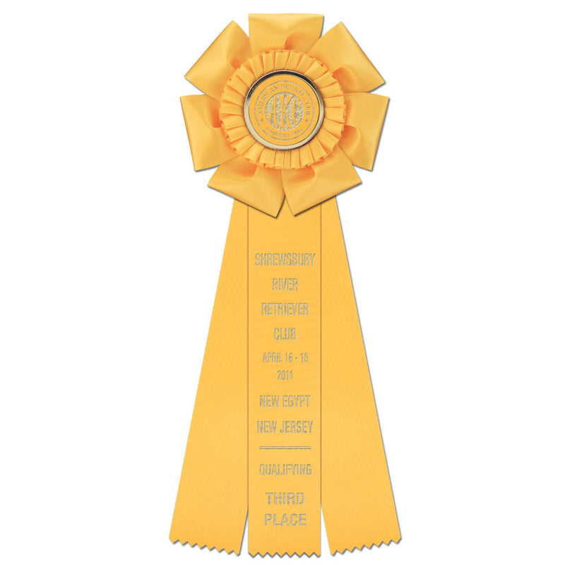 Peerless 3 Rosette Award Ribbon