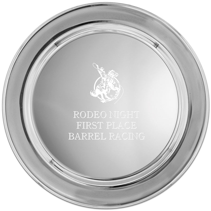 12" Pewter Image Award Tray