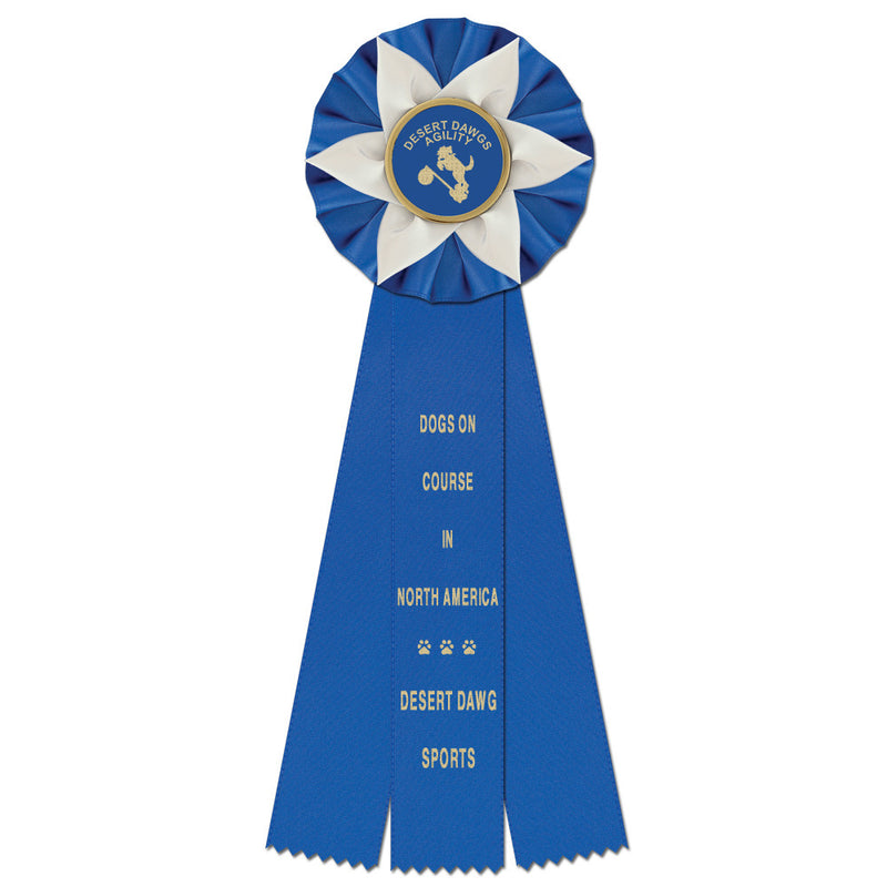 Ewell 3 Rosette Award Ribbon