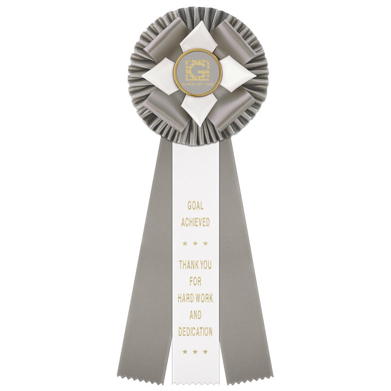 Malden 3 Rosette Award Ribbon