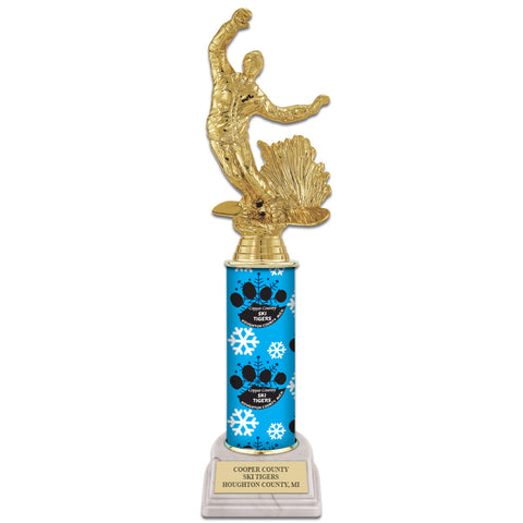 11" Design Your Own Award Trophy With White Base