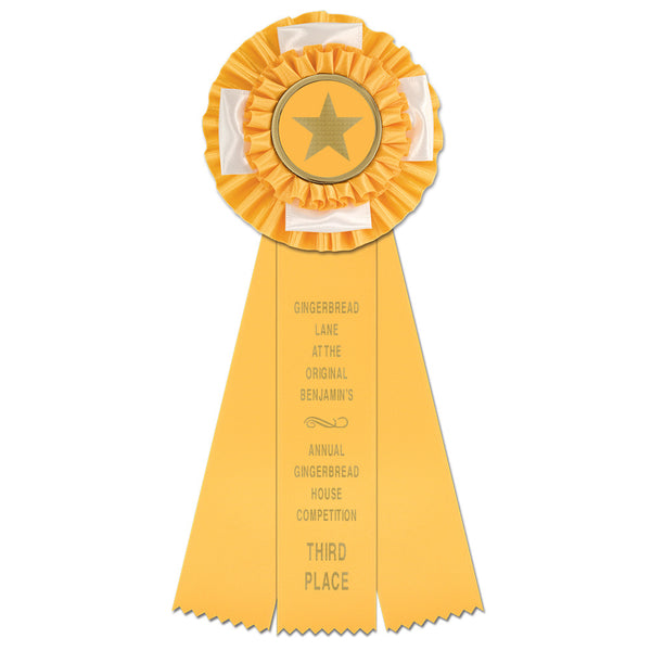 Birmingham 3 Rosette Award Ribbon