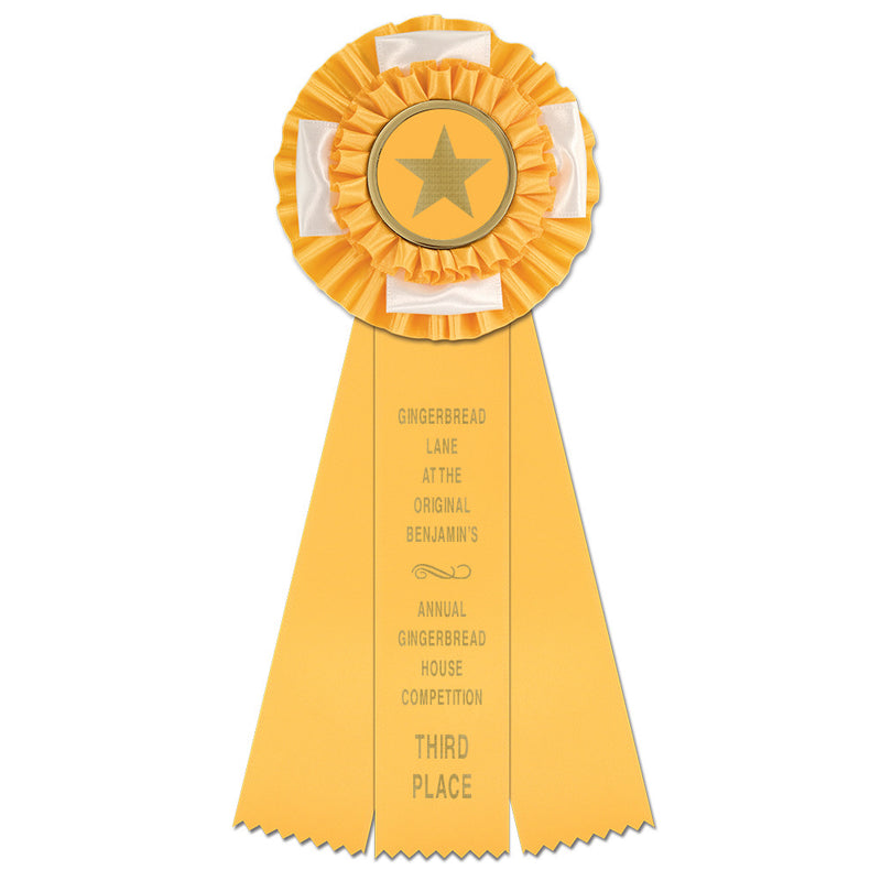 Birmingham 3 Rosette Award Ribbon