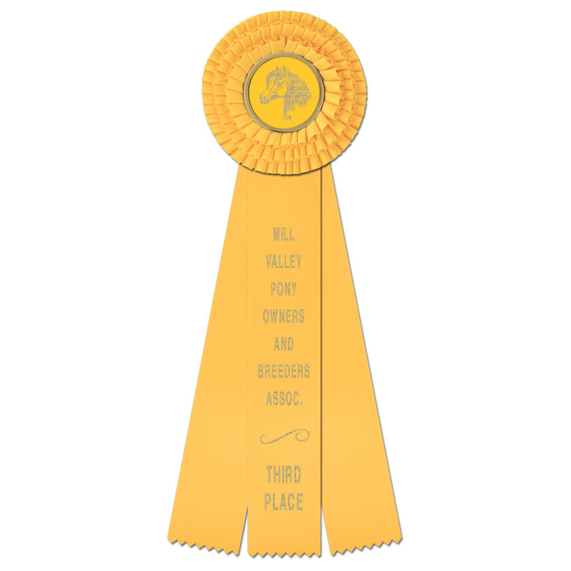 Dover 3 Rosette Award Ribbon