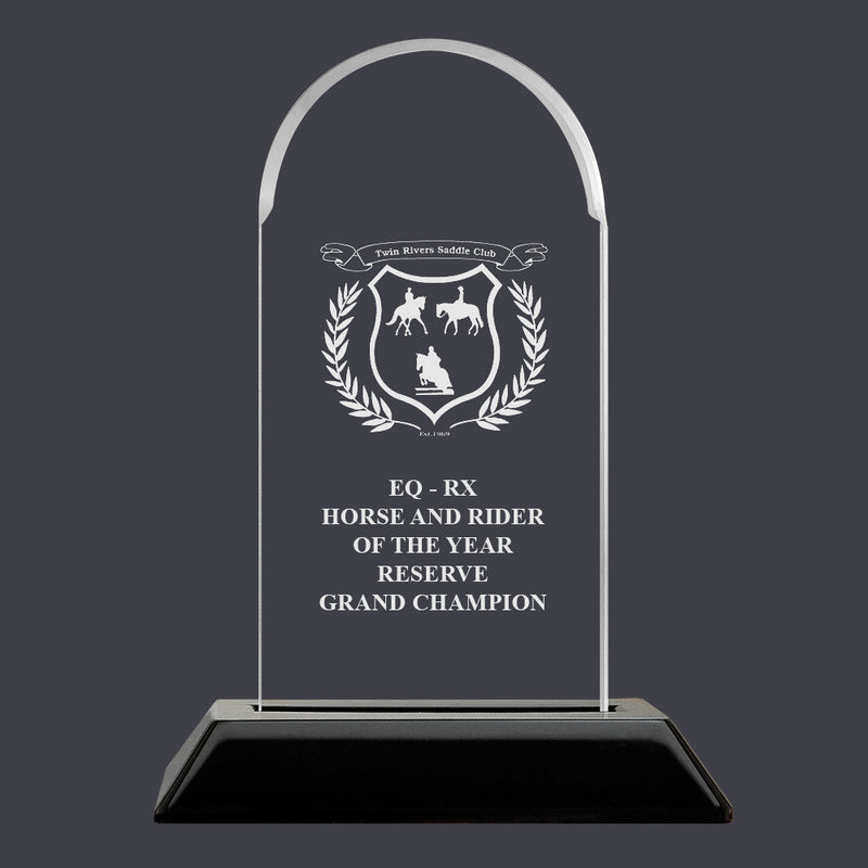 6-1/4" Custom Engraved Arch Acrylic Award